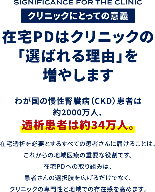 クリニックにとっての意義